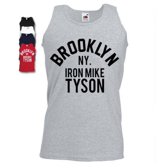 Brooklyn Iron Mike Tyson boxing mens fit Vest - Cheap and Cheerful Clothing
