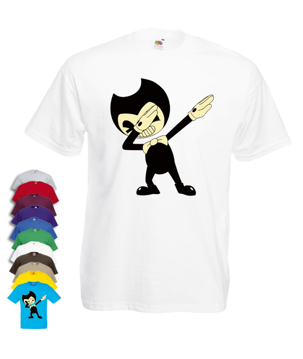Bendy And The Ink Machine Mens Fit T Shirt Dab Design Cheap Cheerful Clothing